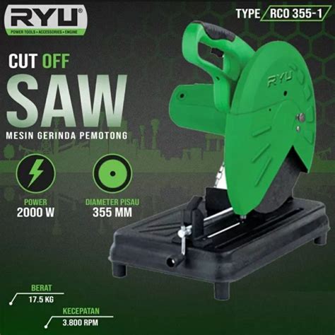 Jual Ryu Mesin Potong Besi Rco Cut Off Saw Inch Mesin Potong