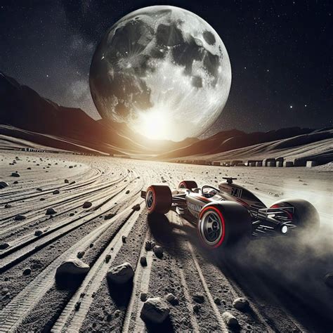 Premium Photo Sports Racing Car F1 Race Moon Mars Surface Action