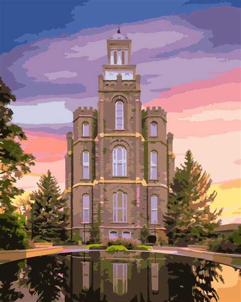 Logan, Utah Temple Paint By Numbers Kit – Psaints