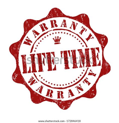 Lifetime Warranty Grunge Rubber Stamp On Stock Vector Royalty Free