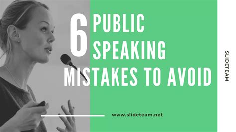 6 Public Speaking Mistakes To Avoid Ppt