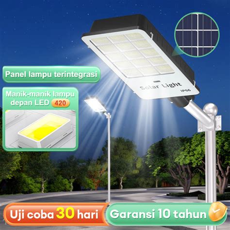 Lampu Tenaga Surya Outdoor Otomatis Nyala Jalan LED 1200W Lampu Luar