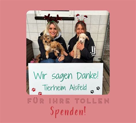 Vielen Dank F R Ihre Spenden Tierheim Alsfeld