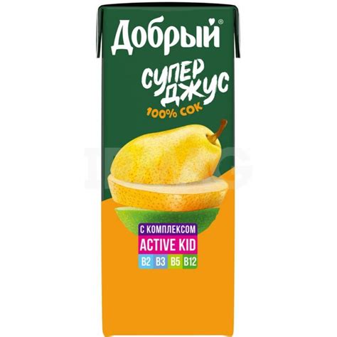 Сок Добрый Яблоко-Груша (200 мл) - IRMAG.RU