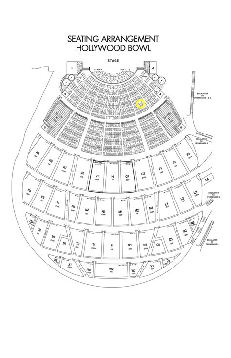 Hollywood Bowl Seating Map | Cabinets Matttroy