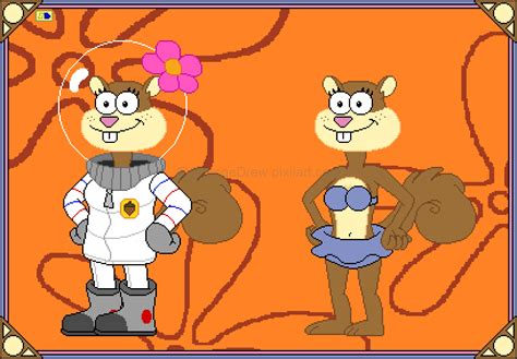 Pixilart Sandy Cheeks Re Design By Spongedrew