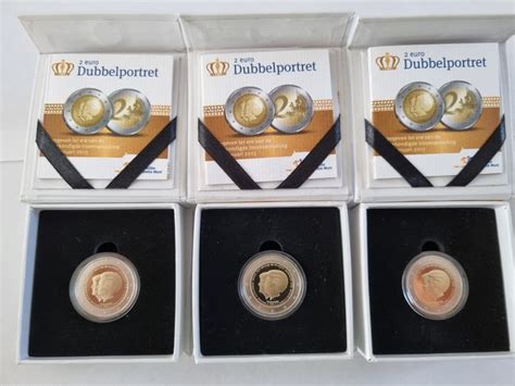 Netherlands Euro Dubbel Portret Stuks Proof Catawiki