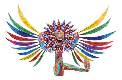 Alebrije Serpiente Emplumada Quetzalcóatl 1 Pza Meses Sin Interés