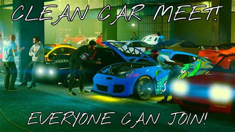 LIVE GTA5 ONLINE CLEAN CAR MEET PS4 RACES CRUSIES MORE YouTube