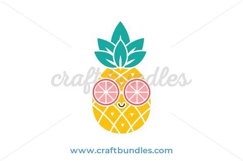 Pineapple Lemon Svg Cut File Craftbundles