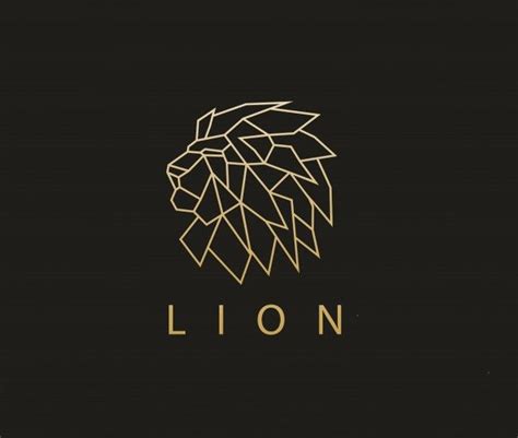 Heraldic Symbols Vector Design Images Lion Face Vector Logotype