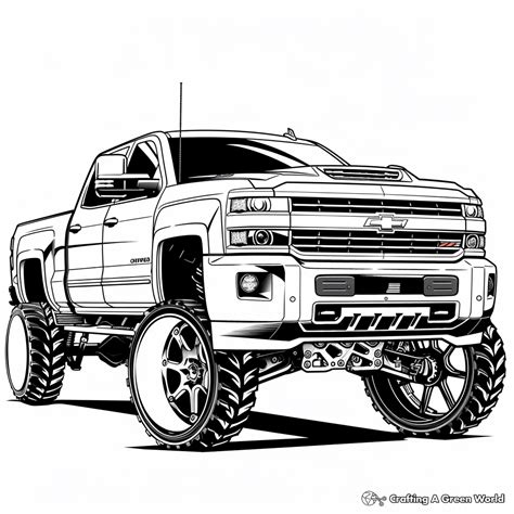 Chevy Truck Coloring Pages Free Printable