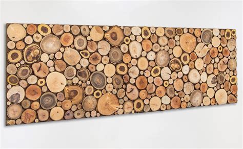 Reclaimed Wood Art For Headboard Large Wood Slices Wall Decor Bedroom