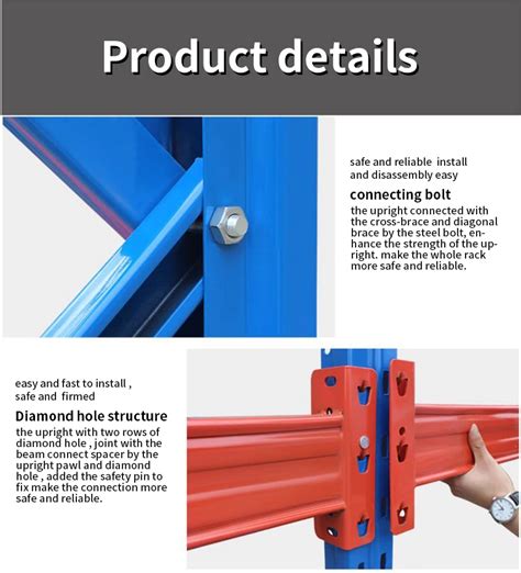 custom heavy duty industrial warehouse beam rack