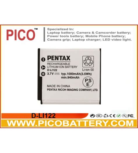 D Li Li Ion Rechargeable Battery For Pentax Optio Vs Digital