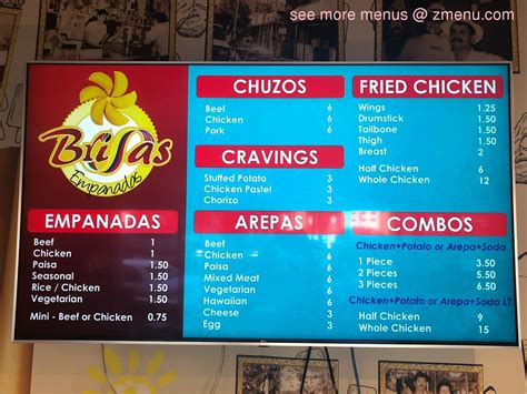 Online Menu Of Brisas Empanadas Restaurant Elizabeth New Jersey