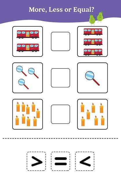 Mais Menos Ou Igual Jogo Educativo De Matem Tica Para Crian As Design