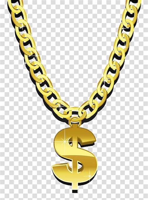 Necklace Clipart Thug Life Gold Chain Transparent Transparent Clip