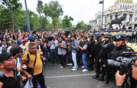 Concluye Marcha De La CNTE En CDMX