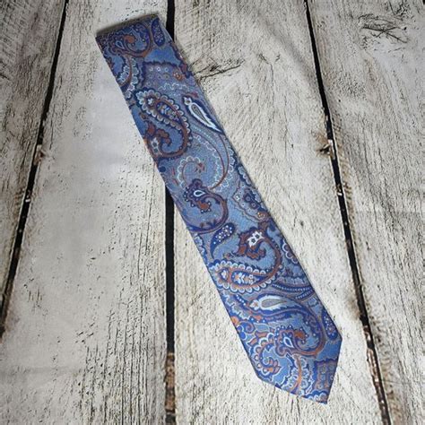 Shlax Wing Accessories Sw Shlax Wing Blue Paisley Tie Silk