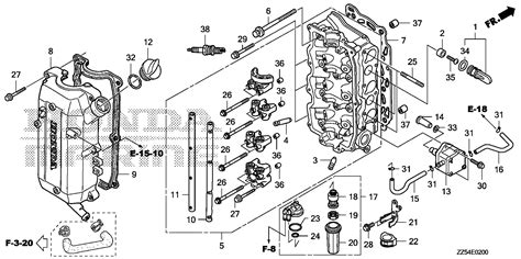 Select Illustration For Mid Large Outboard Engines 25 250hp Bf