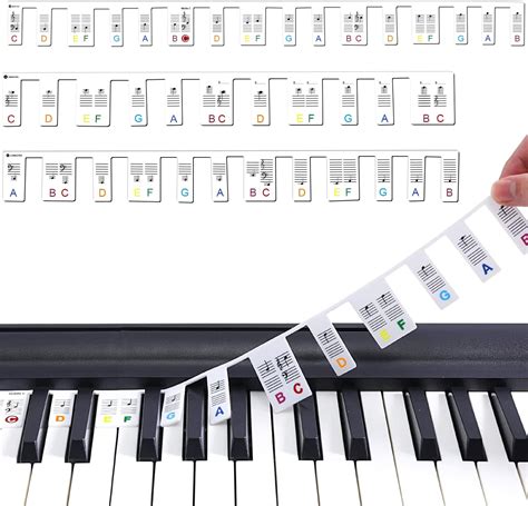 Amazon Gute Piano Key Stickers For Beginners Removable Piano