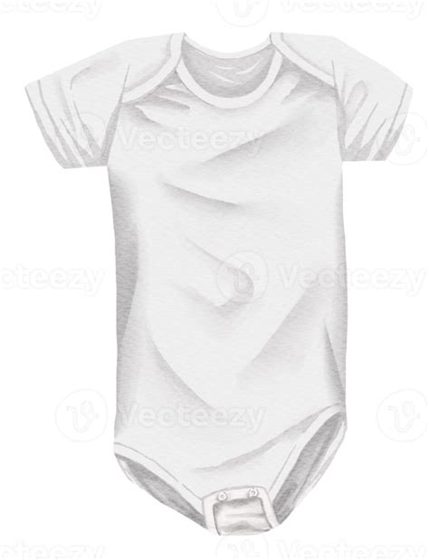 Watercolor Baby White Clothes Illustration 18795044 Png