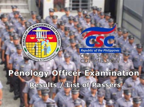 Penology Officer Exam Results October 2022 List Of Passers