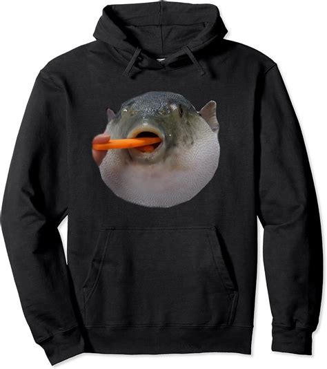 Buy Pufferfish Eating A Carrot Meme Funny Blowfish Dank Memes Pullover