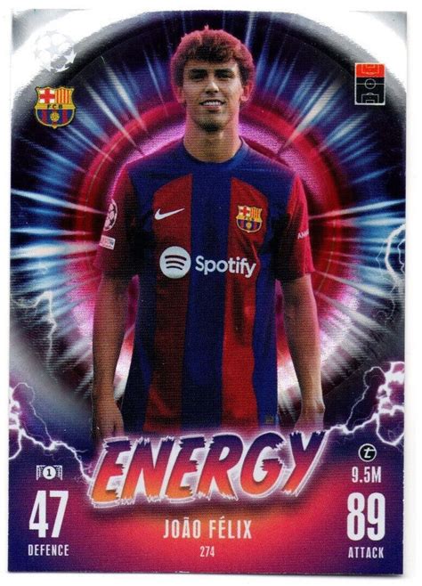 Joao Felix Energy Match Attax Extra Champions League Ebay