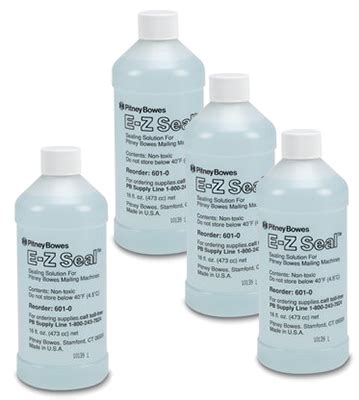 Pitney Bowes E Z Seal Sealing Solution Pint Size Bottles