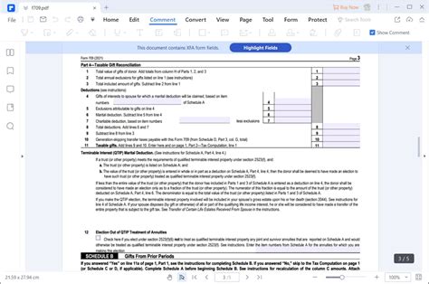 For How To Fill In IRS Form 709