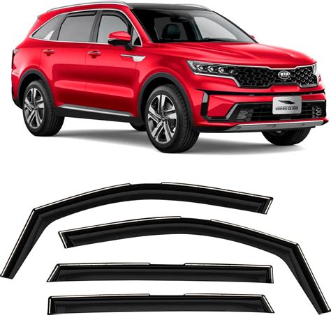 Voron Glass In Channel Extra Durable Rain Guards For Kia Sorento 2021