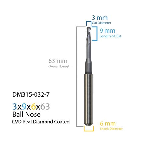 Mm Dental Milling Bur For Arum Axsys Systems Mm Shank Cvd Real