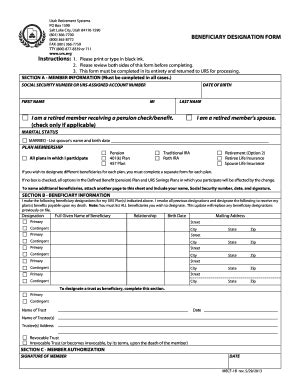 Designation Of Beneficiary Fill Out And Sign Printable Pdf Template Images