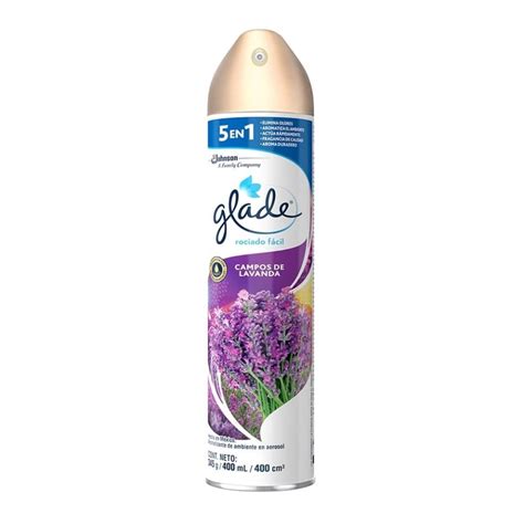 Aromatizante Ambiental Glade Campos De Lavanda En Aerosol 400 Ml Walmart