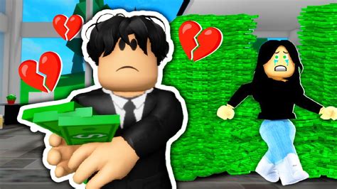 Je Suis Un Millionnaire Au C Ur Bris Brookhaven Roblox Youtube