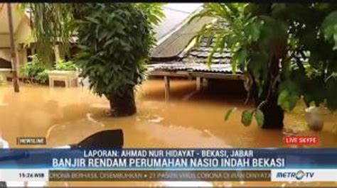 Banjir Setinggi Meter Rendam Perumahan Bumi Nasio Indah Bekasi