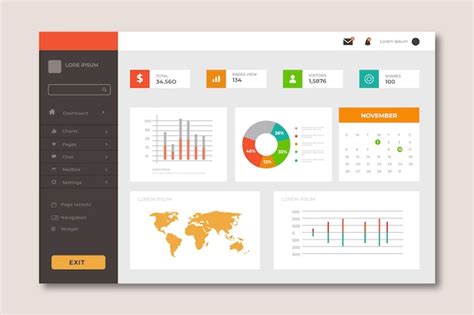 Free Vector | Dashboard user panel template