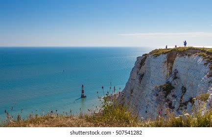 Beachy Head Lighthouse Dover White Cliffs Stock Photo 507541282 ...