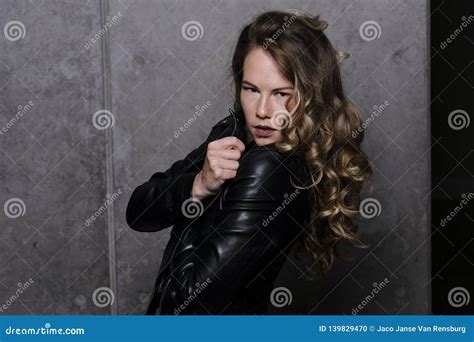 A Gorgeous Blonde Model In Studio Stock Photo Image Of Hair Cute