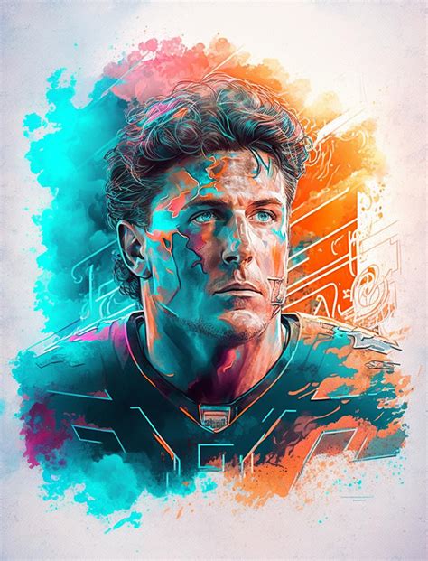 Dan Marino Miami Dolphins Digital Art By Thuy Dinh Thi Fine Art America