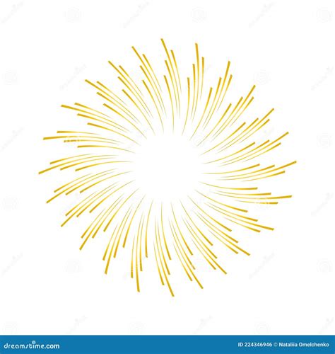 Abstract Yellow Sun Rays Vector. Stock Vector - Illustration of design, burning: 224346946