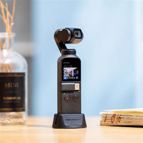 Поддръжка тип стойка PGYTECH за видеокамери DJI Osmo Pocket, черна ...