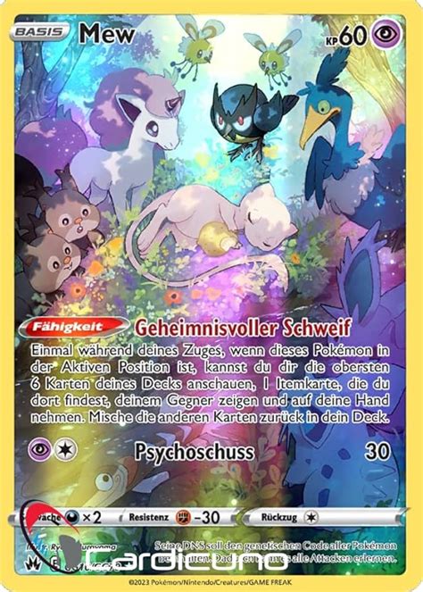 Cardicuno Mew Gg Gg Alternate Art Zenit Der K Nige Deutsch Amazon