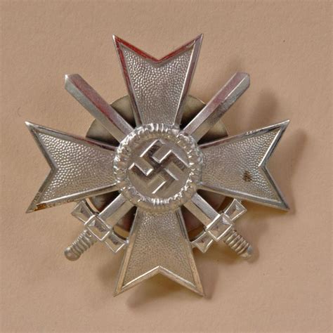 Regimentals German Wwii War Service Cross St Class With Swords Disc