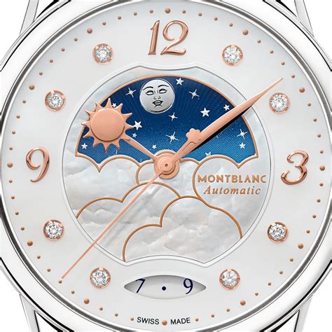 Montblanc Bohème Day & Night Blue Leather Watch