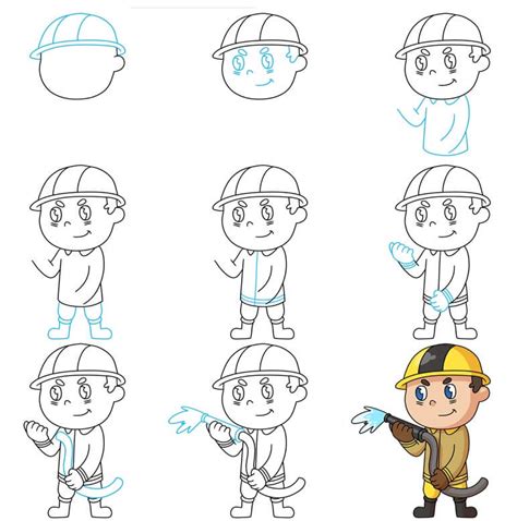 13 Easy And Beautiful Firefighter Drawing Ideas Drawing Photos