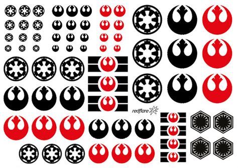 Star Wars Decals For Model Kits Different Designs Etsy