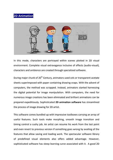 SOLUTION: Types of animation in multimedia - Studypool